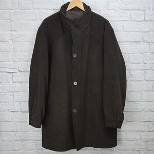 Cardinal of Canada Carter2 Men's XL Wool Coat Double Collar‎ Quilted Lining